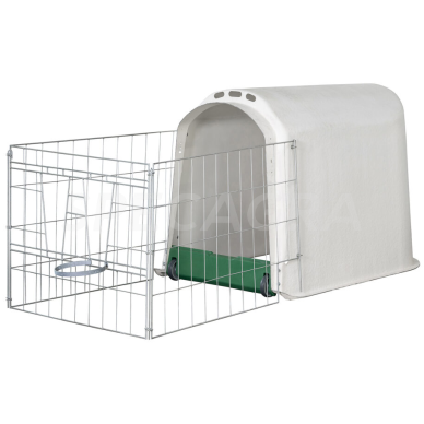 060650 Veršelių namelis stiklo pluošto vienvietis Plus su tvora (250500/250570/250560/250511)