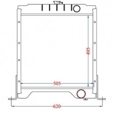 Aušinimo radiatorius Case 5120-5250 104753A1