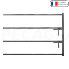 Teleskopiniai vartai, priekinė dalis 4 vamzdžių su skląsčiais 1151810