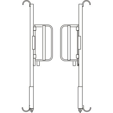 1221 Įėjimo varteliai su rėmu