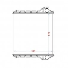 Aušinimo radiatorius New Holland Case MXM 135691A3