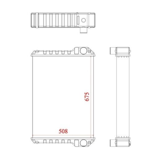 Aušinimo radiatorius JCB 333/D3648 1 Aušinimo radiatorius JCB 333/D3648 1