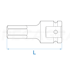 3/4'' HEX 19mm galvutė King Tony