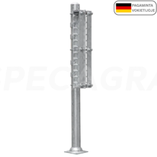 341106 Sieninis kronšteinas šėrimo tako vamzdžių reguliavimui, dvipusis