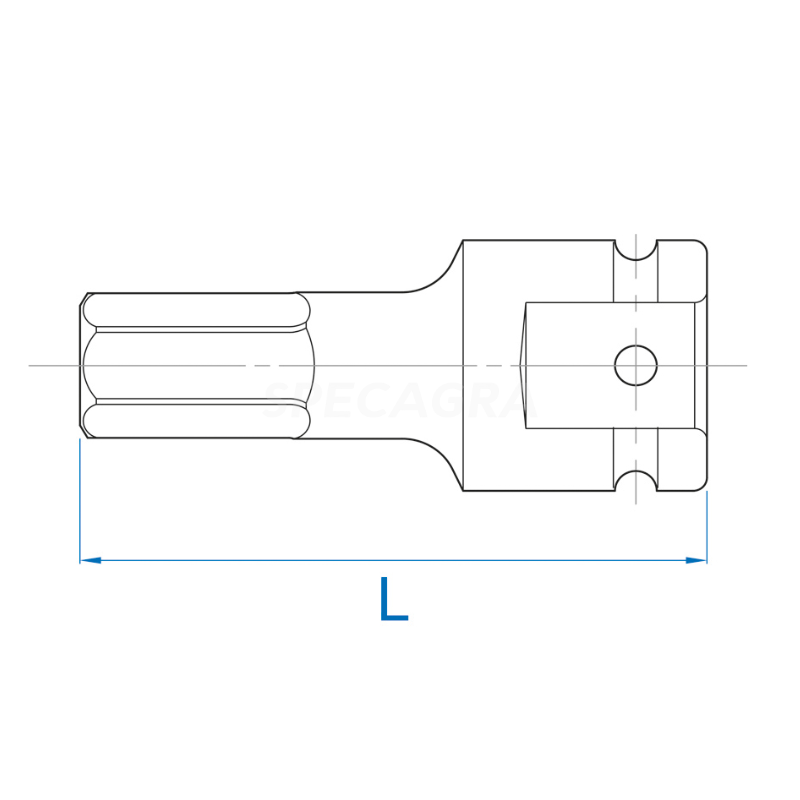 3/4'' HEX 19mm galvutė King Tony 1 3/4'' HEX 19mm galvutė King Tony 1