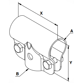 Apkaba T formos 60x33 2xM10x35 90010123 1