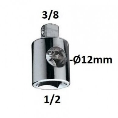 Adapteris 3 krypčių 1/2-3/8 13930 Adapteris 3 krypčių 1/2-3/8 13930