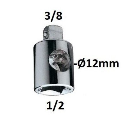 Adapteris 3 krypčių 1/2-3/8 13930 Adapteris 3 krypčių 1/2-3/8 13930
