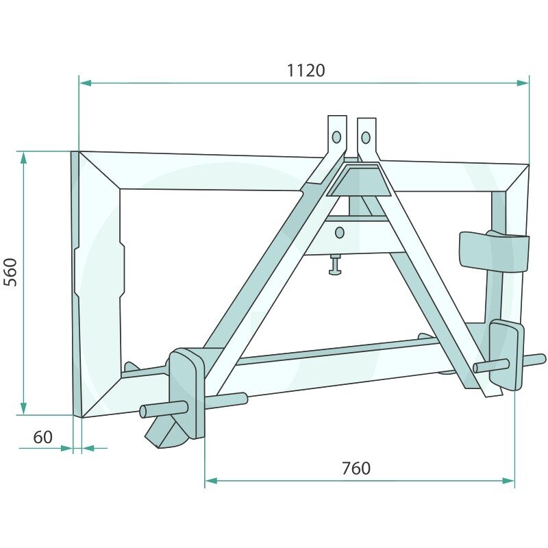 Adapteris nuo pakabos trijų taškų 77875529 2