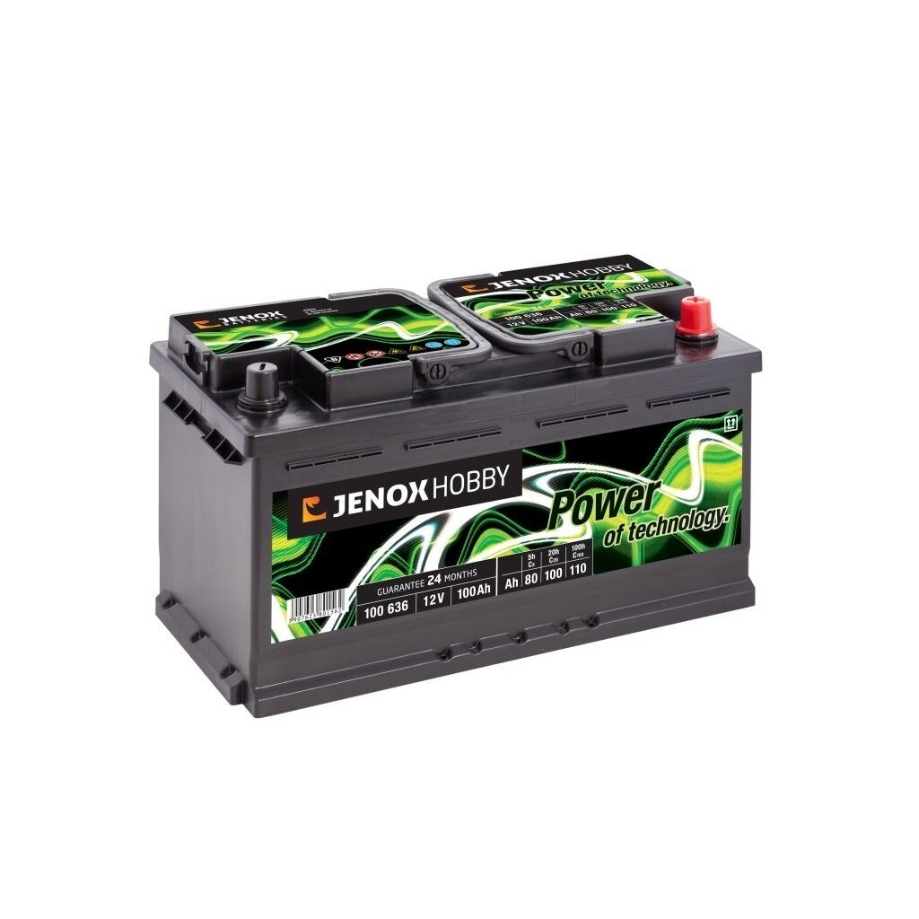 Akumuliatorius 12V, 100 Ah Jenox Hobby Akumuliatorius 12V, 100 Ah Jenox Hobby