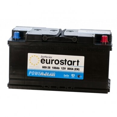 Akumuliatorius 100 Ah 800A 12V Eurostart Akumuliatorius 100 Ah 800A 12V Eurostart