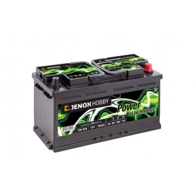 Akumuliatorius 12V, 100 Ah Jenox Hobby Akumuliatorius 12V, 100 Ah Jenox Hobby