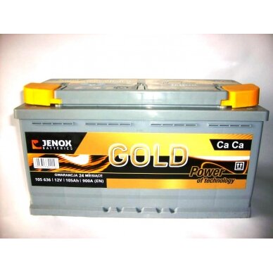 Akumuliatorius 12V 105 Ah Gold Jenox