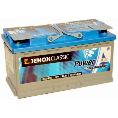 Akumuliatorius 12V, 92 Ah Jenox Akumuliatorius 12V, 92 Ah Jenox