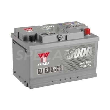 Akumuliatorius YUASA 12V 75Ah 710A Akumuliatorius YUASA 12V 75Ah 710A