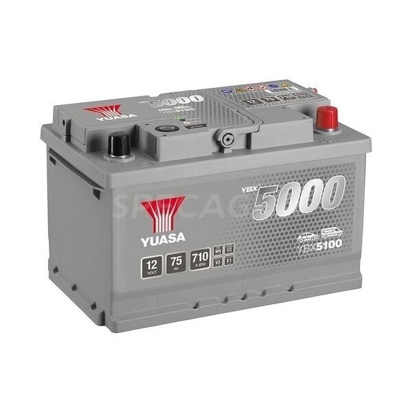 Akumuliatorius YUASA 12V 75Ah 710A Akumuliatorius YUASA 12V 75Ah 710A