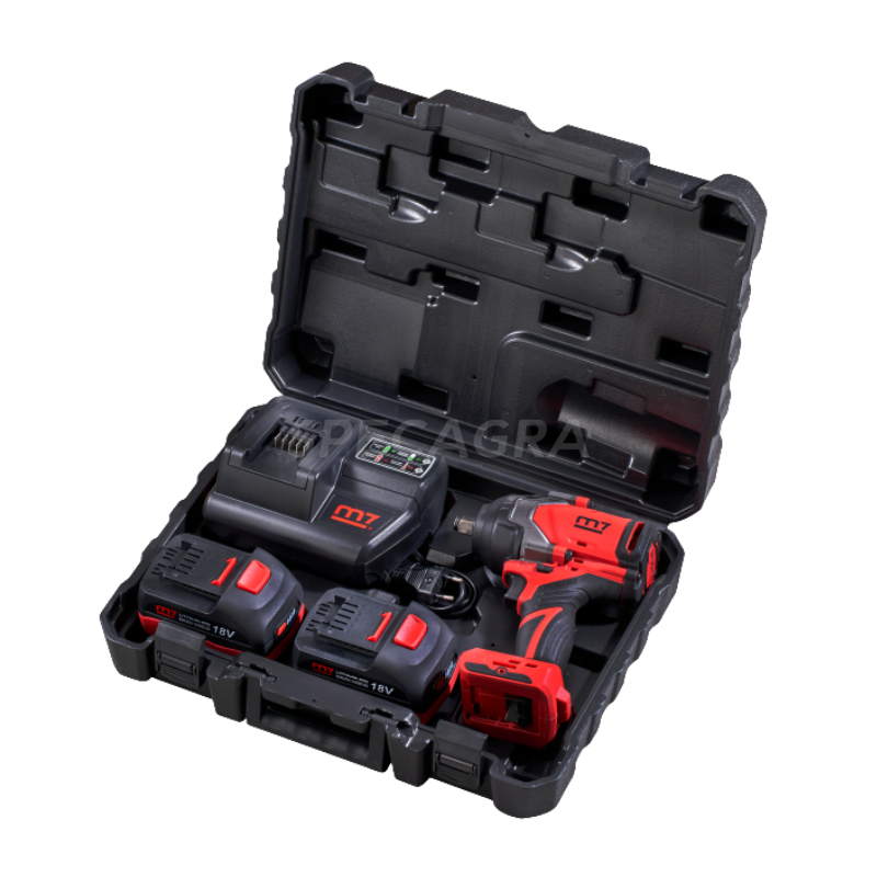 Akumuliatorinis smūginis veržliasūkis 1/2 M7 18V (kompl.) 1600Nm Akumuliatorinis smūginis veržliasūkis 1/2 M7 18V (kompl.) 1600Nm