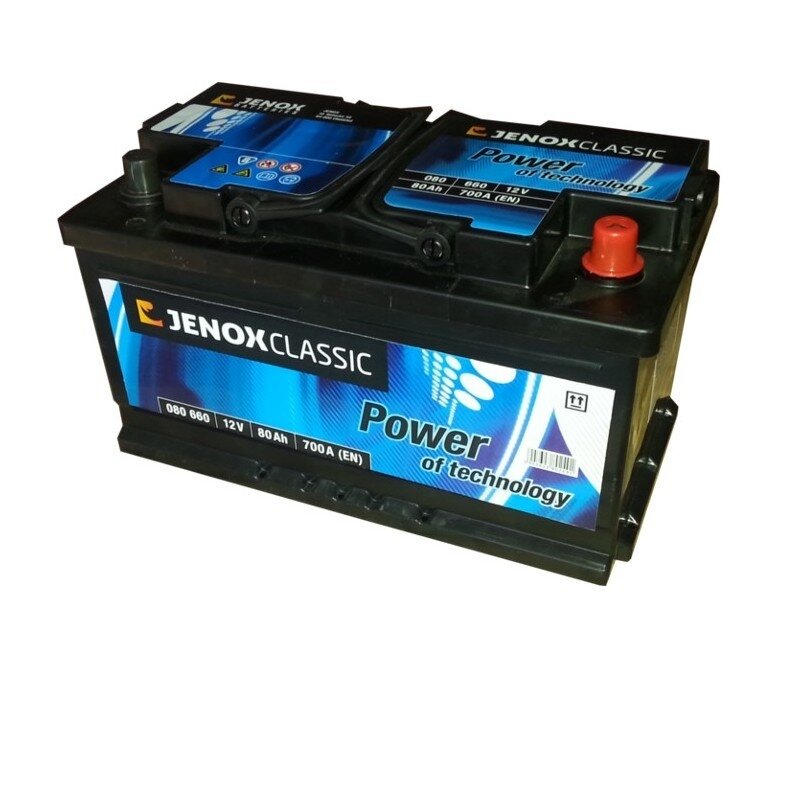 Akumuliatorius 12V 80Ah Jenox HOBBY Akumuliatorius 12V 80Ah Jenox HOBBY