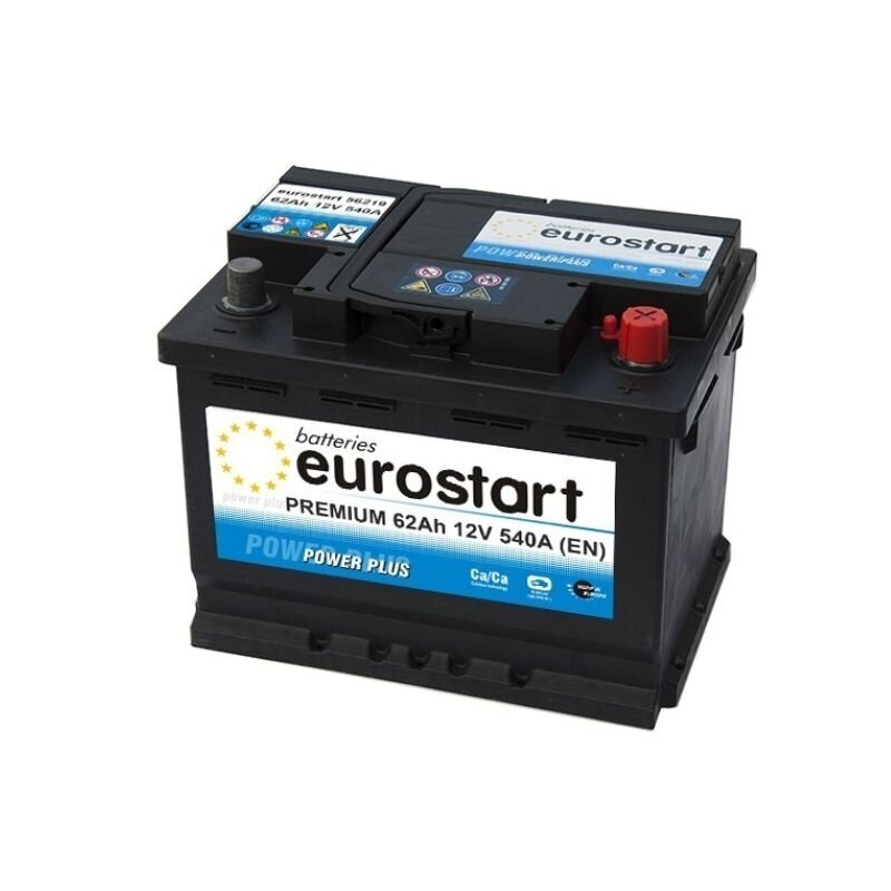 Akumuliatorius 62 Ah 510A 12V Eurostart Akumuliatorius 62 Ah 510A 12V Eurostart
