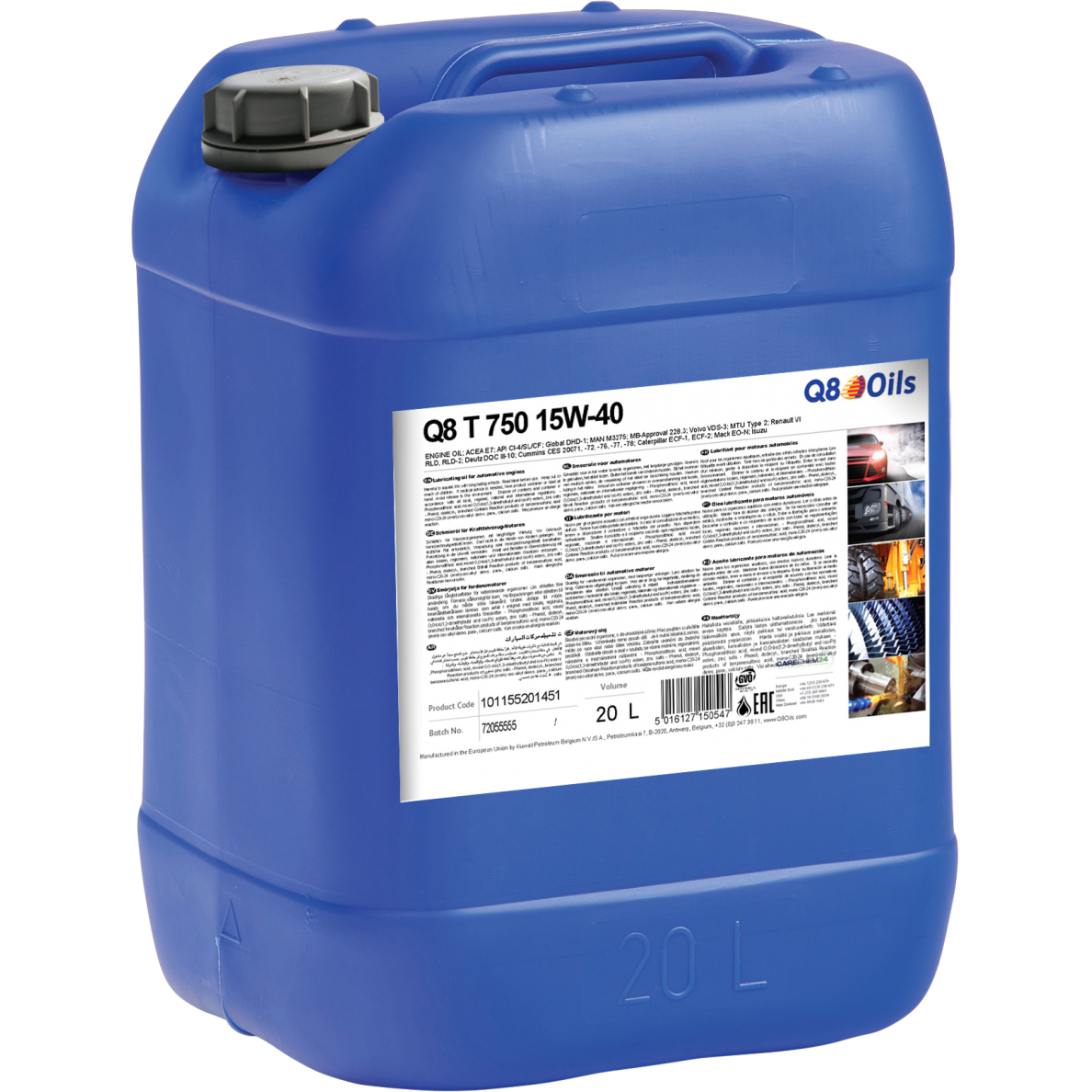 Alyva Q8 Formula Truck(Tera) 7000 15W40 20L Alyva Q8 Formula Truck(Tera) 7000 15W40 20L