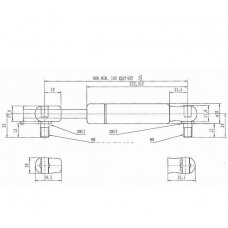 Amortizatorius dujinis L405-200N