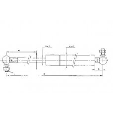 Amortizatorius dujinis L785-900N CA085359