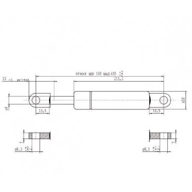 Amortizat. dujinis L405-250N 1