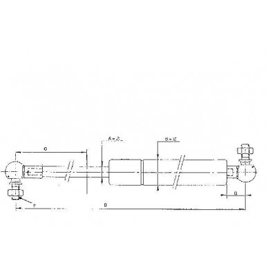Amortizat. dujinis L585-800N 2