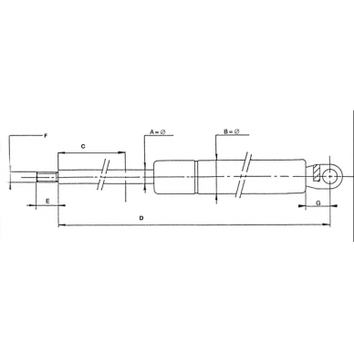 Amortizatorius dujinis CA1599KH 1