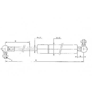 Amortizatorius dujinis L785-900N CA085359 1