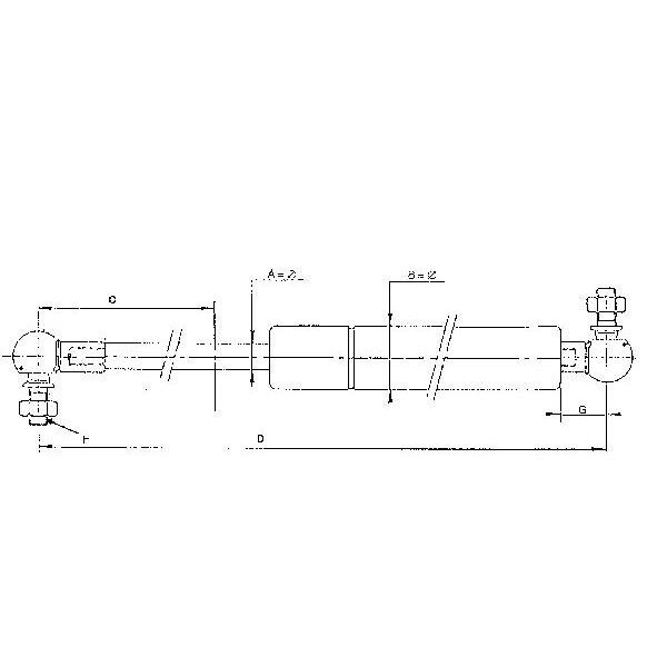 Amortizatorius dujinis L785-900N CA085359 1