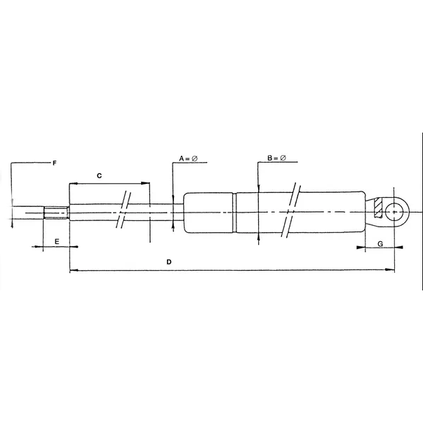 Amortizatorius dujinis CA1599KH 1