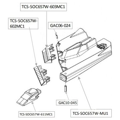 Antgalis norago su karbidu TCS-SOC657W-6 Antgalis norago su karbidu TCS-SOC657W-6