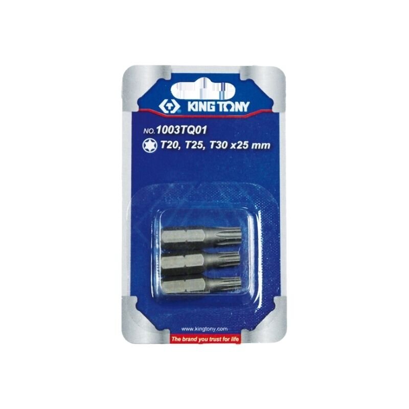Antgalių rinkinys King Tony 1/4 TORX T20 T25 T30 (3vnt) Antgalių rinkinys King Tony 1/4 TORX T20 T25 T30 (3vnt)
