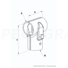 Apkaba T formos 60x48 M12x75 90030183 Apkaba T formos 60x48 M12x75 90030183