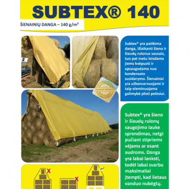 Apsauginė danga šienui 10,4x12,5m Subtex 3