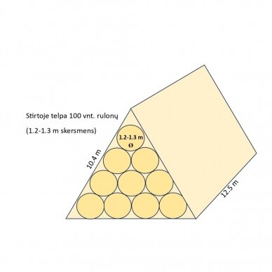 Apsauginė danga šienui 10,4x12,5m Subtex 5 Apsauginė danga šienui 10,4x12,5m Subtex 5