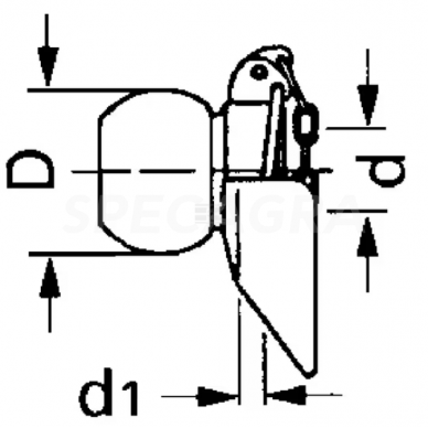 Ap.trauk.obuolys su fl. 28,7x64x12 Cat.3/2 LA964232 1