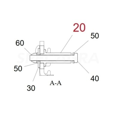 Ašelė spaudimo ratuko HORSCH 95194464 Ašelė spaudimo ratuko HORSCH 95194464