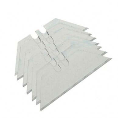 Ašmenys peiliukui trapeciniai 19mm. 5vnt. Ašmenys peiliukui trapeciniai 19mm. 5vnt.