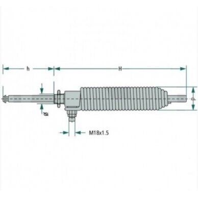Cilindras hidr. su graž.spyr. RIV 167 8" 1 Cilindras hidr. su graž.spyr. RIV 167 8" 1