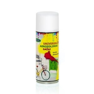 Dažai aerozoliniai 400ml balti blizgūs
