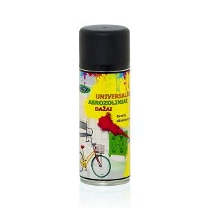 Dažai aerozoliniai juodi, matiniai 400ml Dažai aerozoliniai juodi, matiniai 400ml