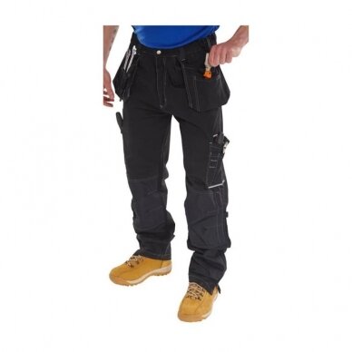 Darbo kelnės Beeswift Shawbury juodos 36