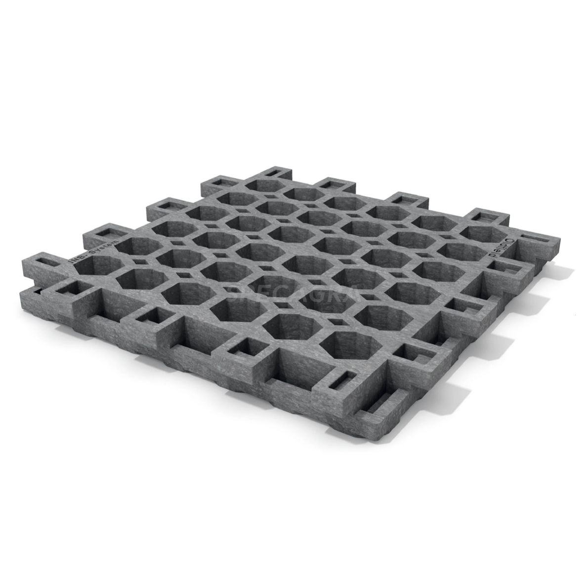 Dirvožemio sutvirtinimo plokštė INB 500x500x53mm 1