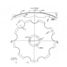 Diskas skutiko Horsch 23246106 460x6mm