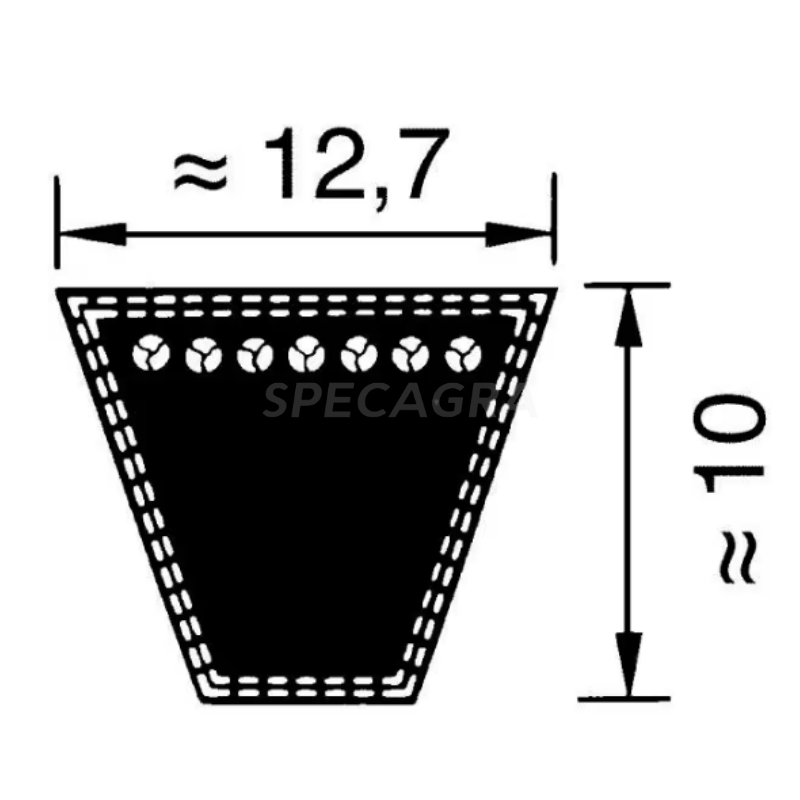 Diržas SPA882 Contitech 2