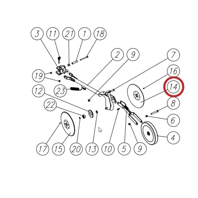 Diskas Polonez 550 3092/43-00-001 Diskas Polonez 550 3092/43-00-001