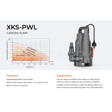 Drenažinis siurblys XKS-410PWL 1 Drenažinis siurblys XKS-410PWL 1