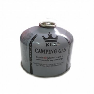 Dujos butano su sriegiu 230gr.420ml. 7/16 sriegis.